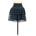 Old Navy Casual Fit & Flare Skirt Mini: Blue Stripes Bottoms - Women's Size Medium