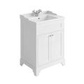 The Bath People Arabella Bathroom Furniture - Bathroom Storage - Bathroom Cabinets - Vanity Unit - White - H 831 x W 614 x D 466