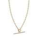 Zoe Chicco 14K Yellow Gold Heavy Metal Diamond Pave Toggle Bar Oval Link Chain Necklace, 17