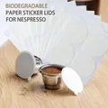 Nespresso – filtre en acier inoxydable avec couvercle en aluminium film de scellage auto-adhésif