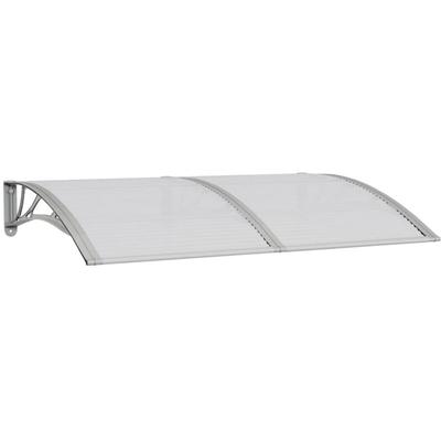 Türvordach Grau 150x100 cm Polycarbonat Vidaxl