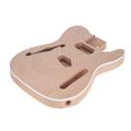 Anself Unfinished Electric Guitar Body Blank Guitar Body Barrel DIY Mahogany and Composite Wooden Body Guitar Parts Accessories for F Guitar