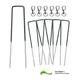 Fake Grass Pins and Hooks x6 Green Securing Fixing Nails Staples Swivel Tethering Secures Gazebos Tents Parasols And Sport Equipment