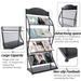 TOOL1SHOoo Floor-Standing Magazine Rack Information Rack Storage Rack Newspaper Rack Display Rack Manual Book Rack Single Page Simple Iron (Black)