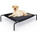 Extra Large Elevated Dog Bed - Cooling Washable Mesh for Extra Large Medium Small Dogs - Black