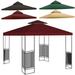 10 x 10 Replacement Canopy Top Cover for 1/2 Tier Gazebo Outdoor Patio Garden Tent Roof Top