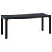 vidaXL Outdoor Patio Bench Garden Park Bench with Steel Frame Steel and WPC