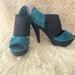 Jessica Simpson Shoes | Black And Blue Jessica Simpson Suede Heels | Color: Black/Blue | Size: 8.5