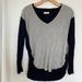 Madewell Tops | Madewell Anthem Long-Sleeve V-Neck Tee In Colorblock | Color: Black | Size: S