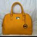 Michael Kors Bags | Michael Kors Boston Large Satchel Bright Yellow Saffiano Leather Bag | Color: Orange/Yellow | Size: Os