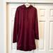 Athleta Dresses | Athleta Triumph Luxe Shine Hoodie Dress Sz Med Tall | Color: Purple/Red | Size: M