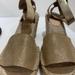 J. Crew Shoes | J Crew Espadrille Sandals, Gold Metallic Leather Wedge, Size 12, Nwot | Color: Gold | Size: 12
