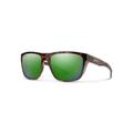 Smith Optics Barra Sunglasses Tortoise Frame ChromaPop Glass Polarized Green Mirror Lens 20522308660UI