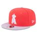Men's New Era Red/Purple Los Angeles Angels Spring Basic Two-Tone 9FIFTY Snapback Hat