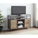 Retro TV Stand with 3 Open Compartment & 2 Door Storage, Media Entertainment Center, TV Cabinet for Lounge Room, Living Room