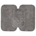 Wade Logan® Mccluney Traditional Nylon 3 Piece Bath Rug Set w/ Non-Slip Backing Nylon in Gray | 34 H x 21 W x 0.3 D in | Wayfair