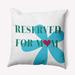 The Holiday Aisle® Fridlet Throw Square Indoor/Outdoor Pillow Cover & Insert Polyester/Polyfill blend in Blue | 16 H x 16 W x 6 D in | Wayfair