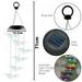 Butterfly Wind Chime LED Solar Hummingbird Wind Chime Outdoor Indoor Memorial Wind Chime