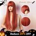 DOPI Women S Fashion High Temperature Resistant Silk Synthetic Bangs Long Hair Wig Halloween