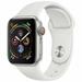 Pre-Owned Apple Watch Series 4 40mm GPS + Cellular Unlocked - Silver Aluminum Case - White Sport Band (2018) - Fair