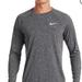 Nike Swim | Nike Mens Dri Fit Gray Hydroguard Long Sleeve Shirt Upf 40 Size Small New | Color: Gray | Size: S