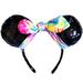 Disney Accessories | Disney Minnie Mouse Ears Headband Retro Scarf Tie Dye Bandana Dapper Rockability | Color: Black/Blue | Size: Os