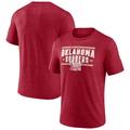 Men's Fanatics Branded Heather Crimson Oklahoma Sooners Bounding Box Tri-Blend T-Shirt