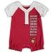 Girls Infant Scarlet/White Nebraska Huskers Raglan V-Neck Romper