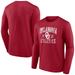 Men's Fanatics Branded Crimson Oklahoma Sooners Long Shot Sleeve T-Shirt