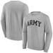 Men's Fanatics Branded Gray Army Black Knights Basic Arch Sweatshirt