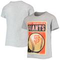 Youth Heathered Gray San Francisco Giants Team Baseball Card T-Shirt