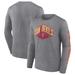 Men's Heathered Gray Arizona State Sun Devils Out Work Long Sleeve T-Shirt