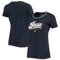 Women's 5th & Ocean by New Era Navy Utah Jazz T-Shirt