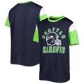 Youth College Navy Seattle Seahawks Helmet T-Shirt