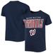 Youth Washington Nationals Navy Wordmark Team T-Shirt