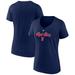 Women's Fanatics Branded Navy Boston Red Sox Tough The Dish V-Neck T-Shirt