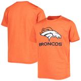 Youth Heathered Orange Denver Broncos Logo T-Shirt