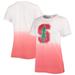 Women's White/Cardinal Stanford Cardinal Airplay Dip-Dye T-Shirt