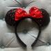 Disney Accessories | Disney Minnie Mouse Ears | Color: Black/Red | Size: Os