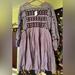 Free People Dresses | Free People “Need Me Embroidered Mini Dress” | Color: Brown/Purple | Size: Xs