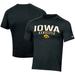 Men's Russell Black Iowa Hawkeyes Wordmark Raglan T-Shirt