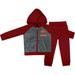 Toddler Russell Heather Gray/Cardinal Iowa State Cyclones Team Raglan Full-Zip Hoodie & Pants Set