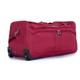 Unisex Wheeled Holdall Duffle Bag Water-Resistant PU Base - Retractable Trolley Handle - Strong Tough Travel Wheeled Bag, 1,000 Denier Polyester (Burgundy, 24" - 62.5 x 32.5 x 33.5 cm / 62.4L)