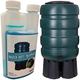 Water Butt Barrels Rain Collectors Medium, Large & Extra Large With Special Formula UV Blocker Treatment Cleaner Full Kits (250L Water Butt + 1 Treatment Bottle)