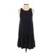 H&M Casual Dress - A-Line Crew Neck Sleeveless: Blue Dresses - Women's Size X-Small