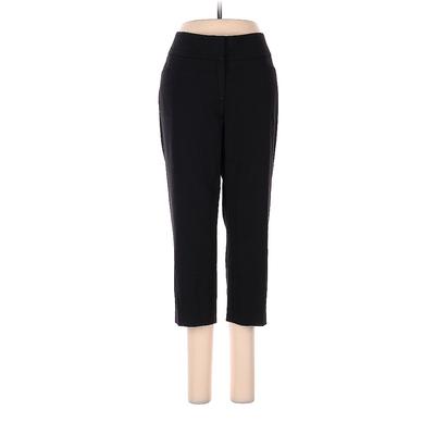 Maurices Dress Pants - Mid/Reg Rise Straight Leg Cropped: Black Bottoms - Women's Size 5