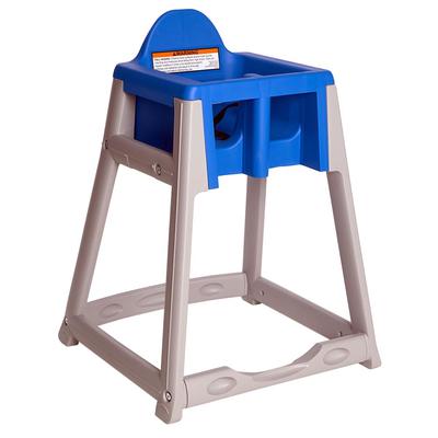 Koala Kare KB977-04 Kidsitter 31" Plastic High Chair/Infant Seat Cradle w/ Waist Strap, Gray/Blue
