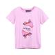 Color Kids - T-Shirt No Bad Days In Begonia Pink, Gr.116