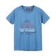 Color Kids - T-Shirt Get Outsiide In Coronet Blue, Gr.122