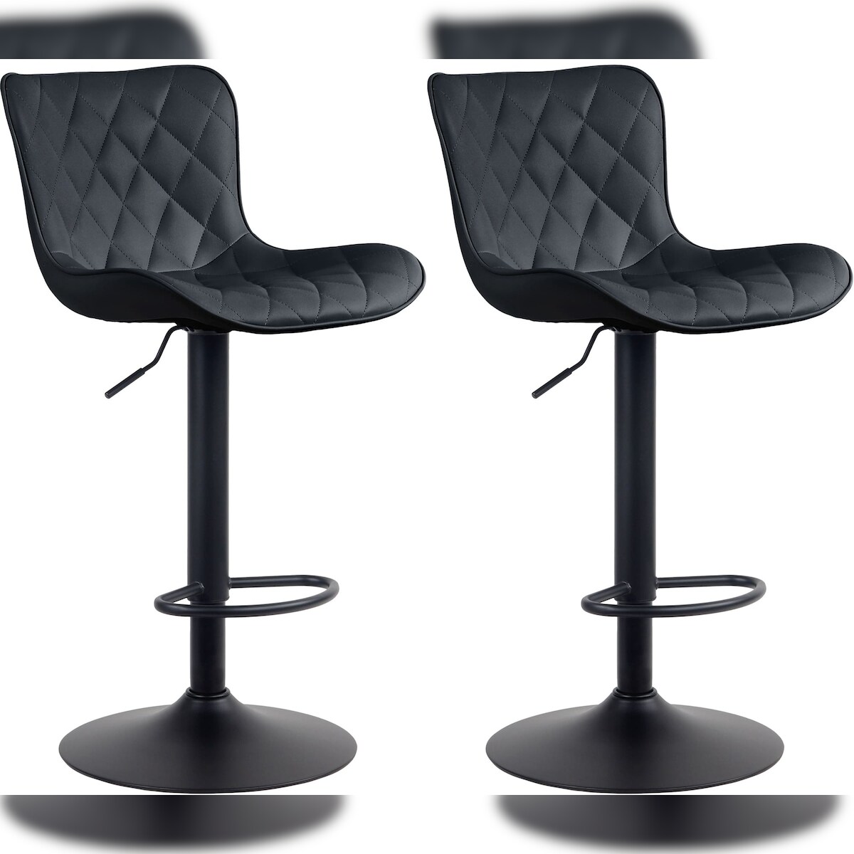 CLP 2er Set Barhocker Emma schwarz/Kunstleder Image